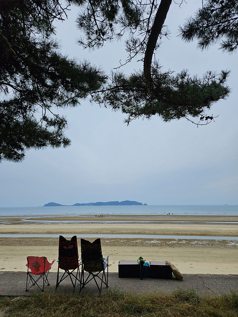 마검포 아름뜰 캠핑장 바다 의자