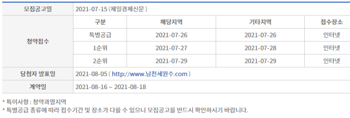 청약일정
