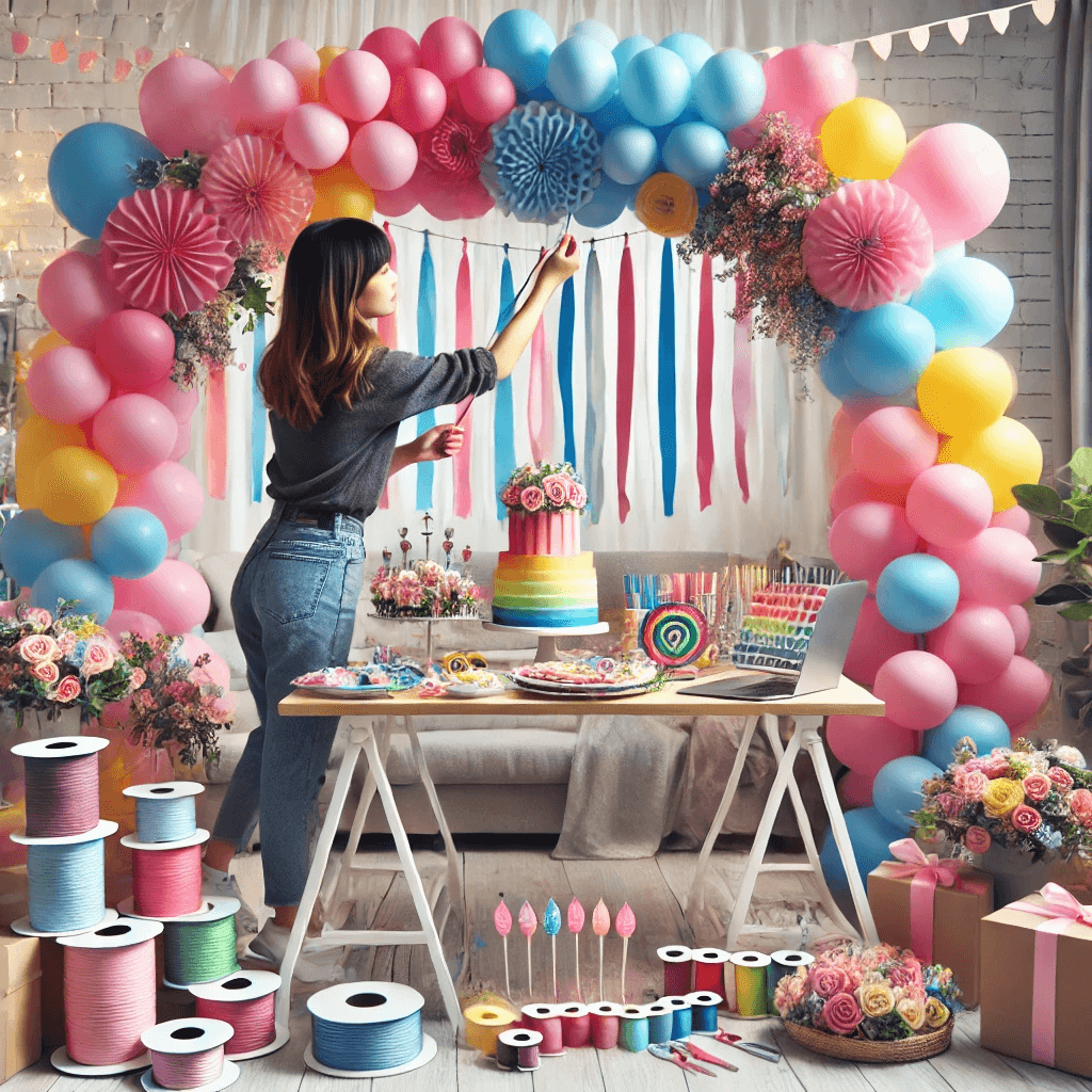 풍선장식 파티준비 부업 관련 이미지