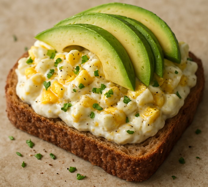 통밀 아보카도 오픈 샌드위치