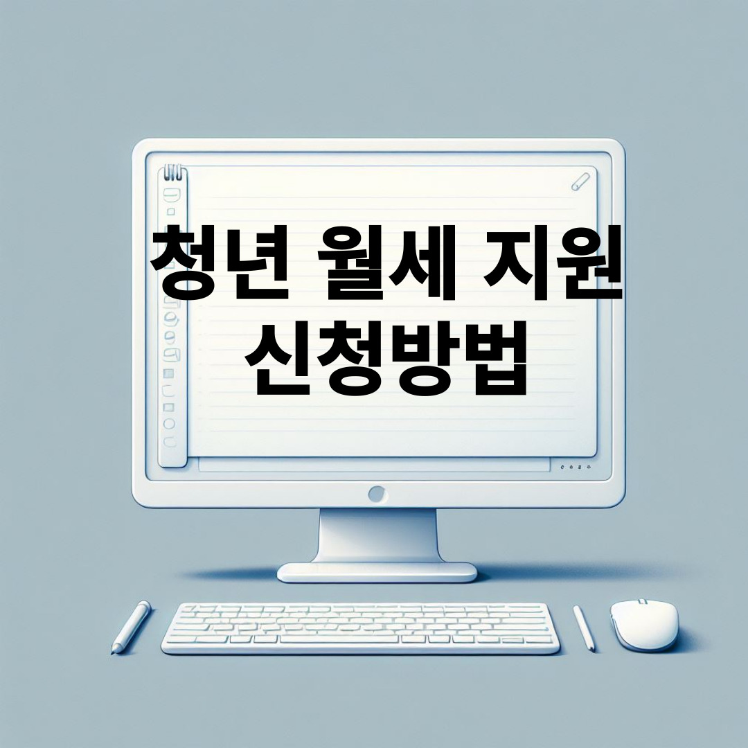 청년월세지원 신청방법