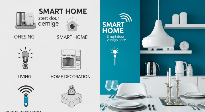 이번 전시회는 일반적인 제품뿐만이 아니라 가전, 오디오, 특히 원격제어시스템 등 스마트한 제품도 있고 스마트한 구성을 할 수 있다는 것을 알 수 있도록 만든 이미지입니다.