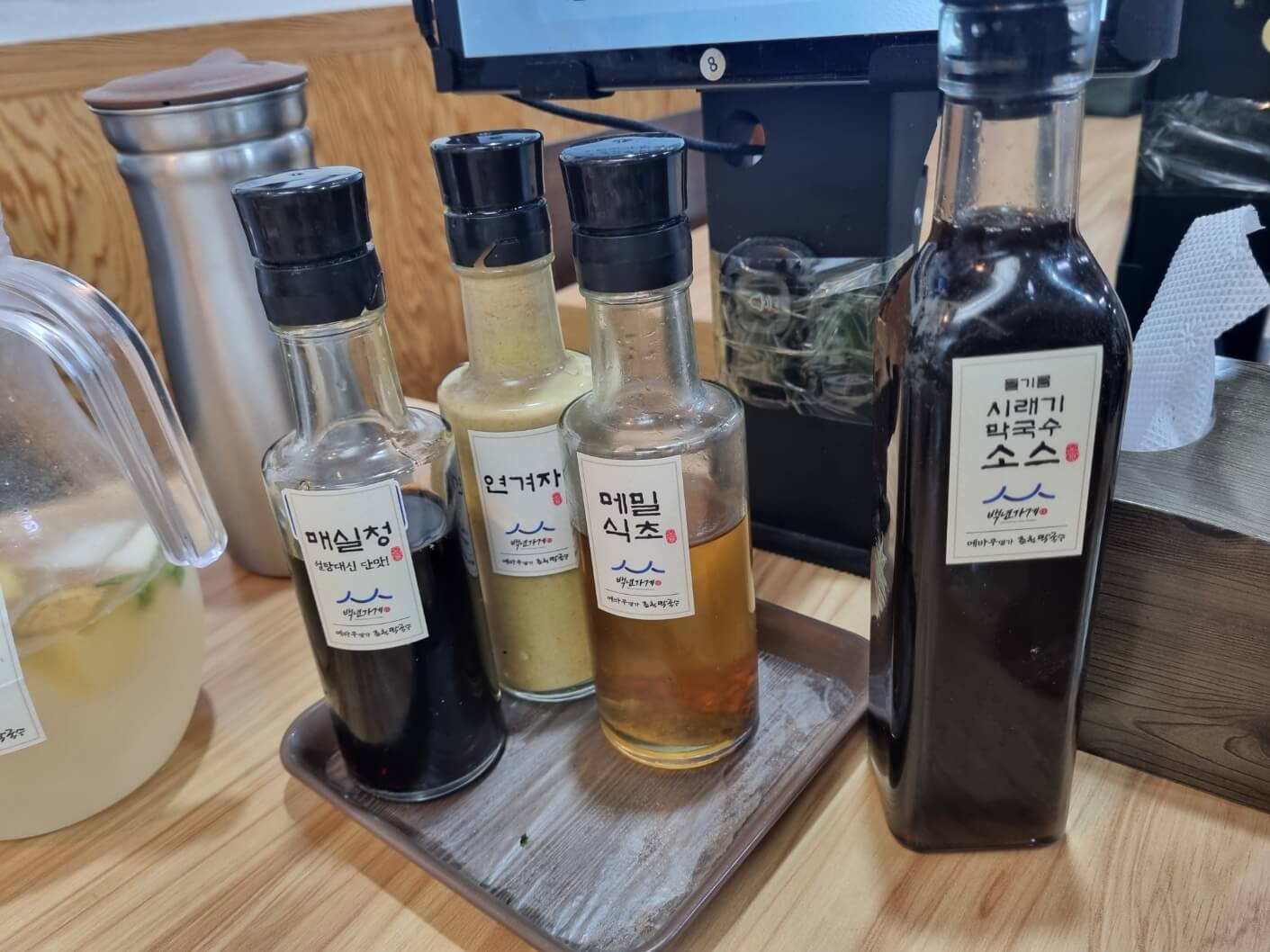 메바우명가춘천막국수-소스들