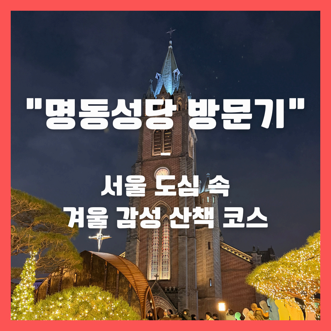 “명동성당 방문기" – 서울 도심 속 겨울 감성 산책 코스