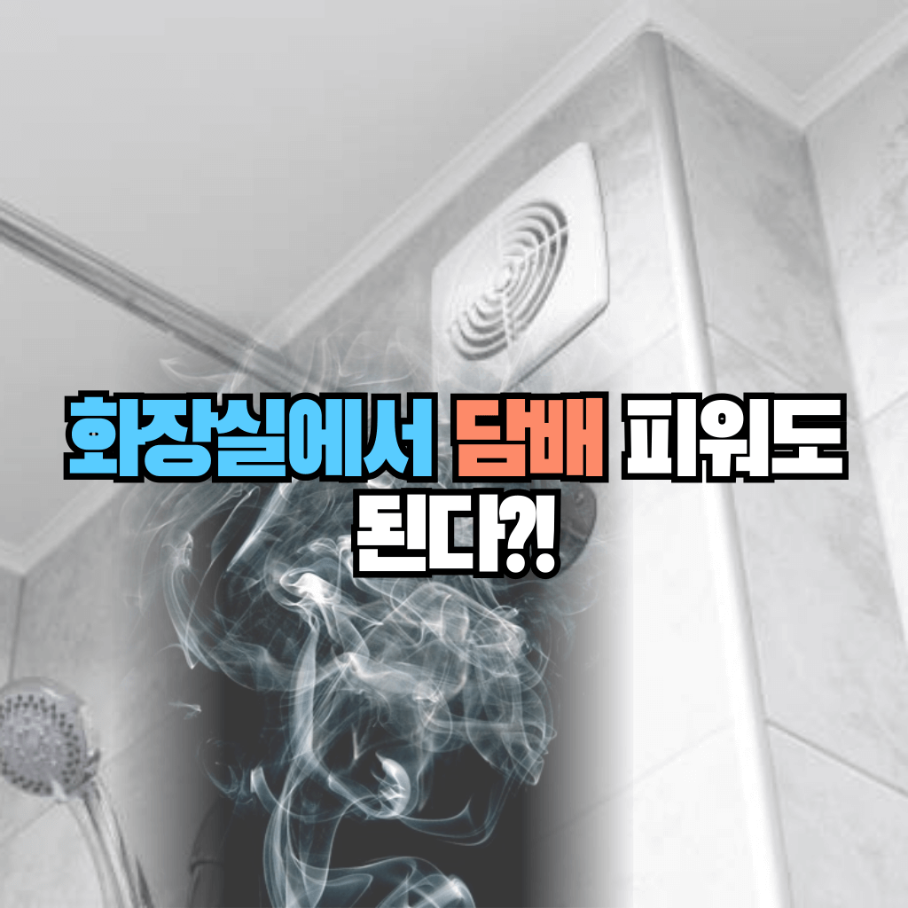 화장실에서 담배 피워도 된다?!