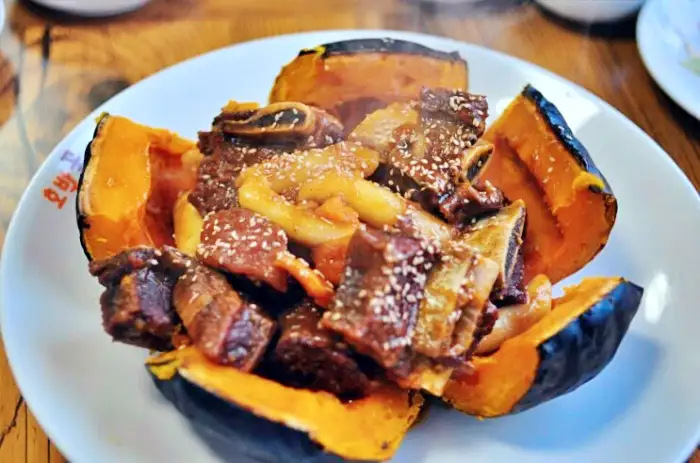 포천 아트밸리 맛집 단호박등갈비찜, 단호박소갈비찜