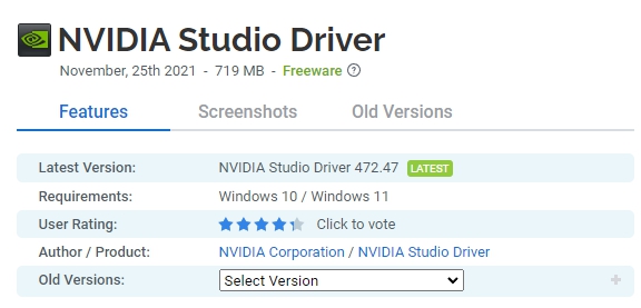 NVIDIA-Studio-Driver