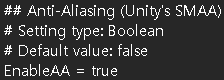 안티앨리어싱 켜짐