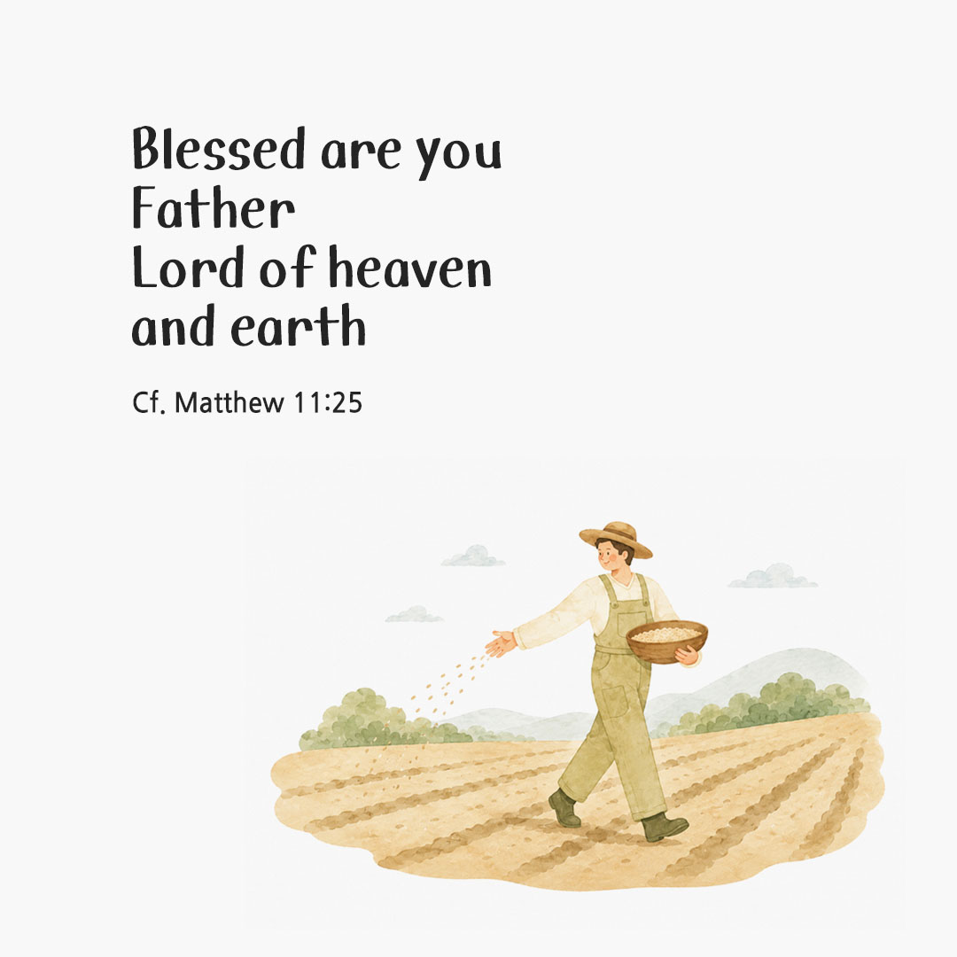Today's Bible verse card Matthew 11:25 scripture image