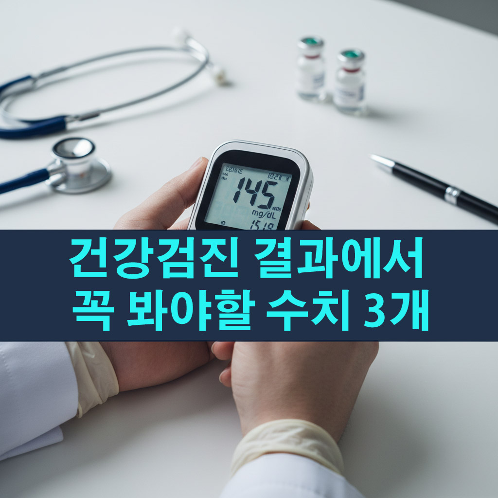 건강검진 결과에서 꼭 봐야 할 수치 3개