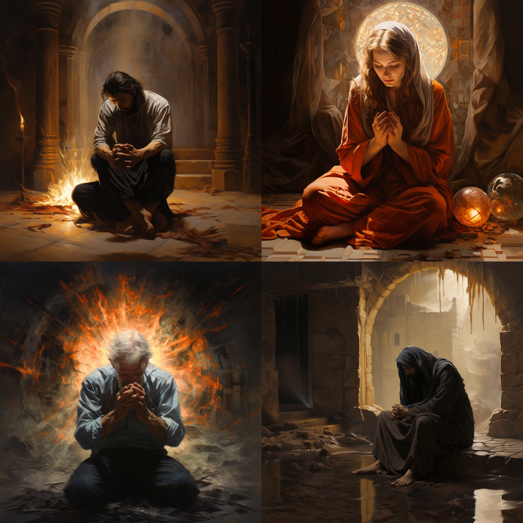 깊이 회개하는 기도 by Midjourney, Lord, 주님