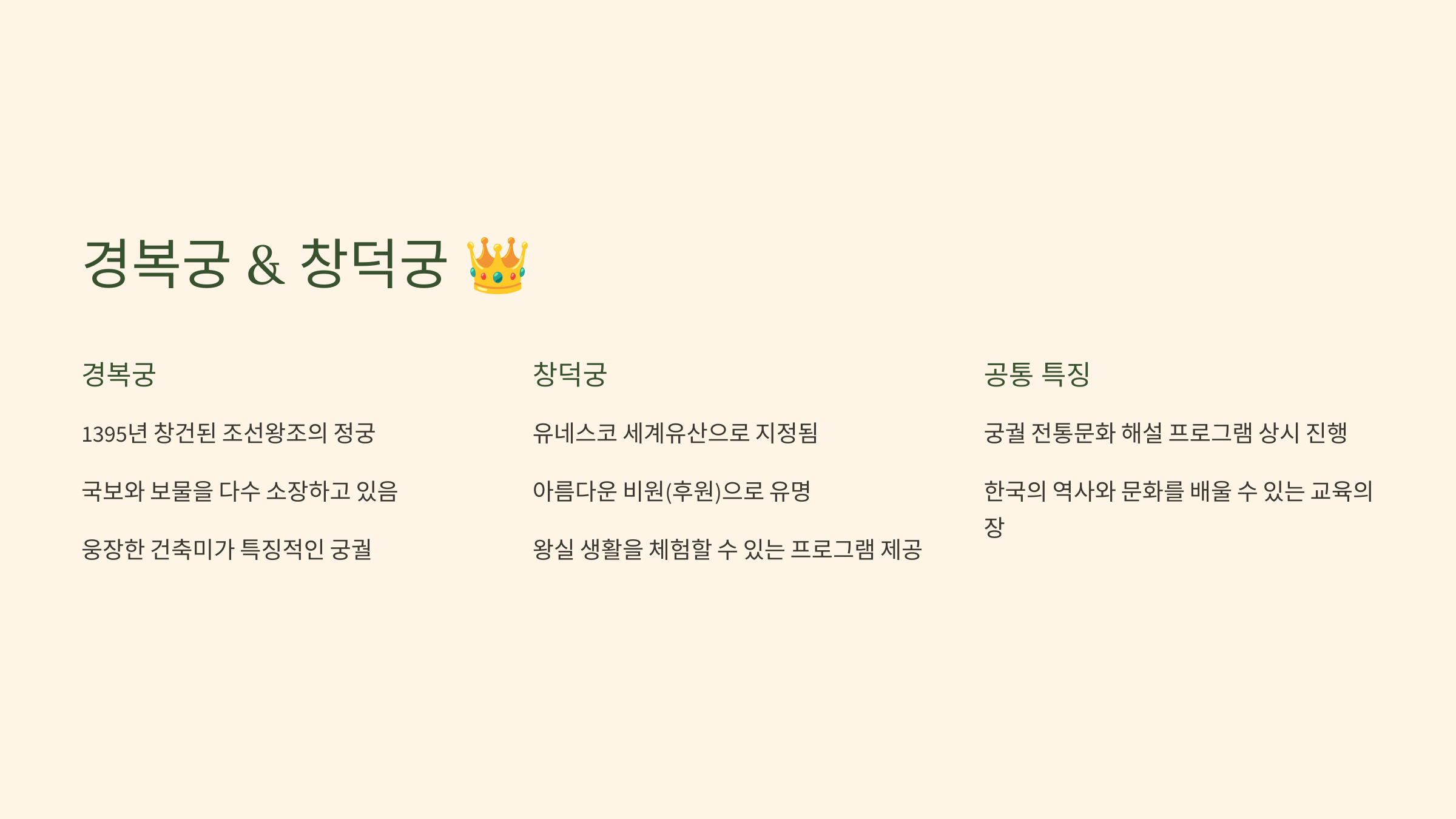 경복궁 & 창덕궁