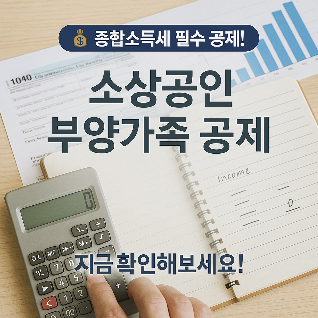 📚 소상공인 종합소득세 부양가족 공제 총정리