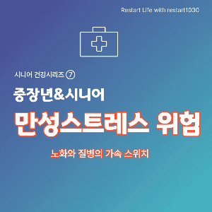 건강시리즈 대표 썸네일 이미지로 7편 만성스트레스의 위험편