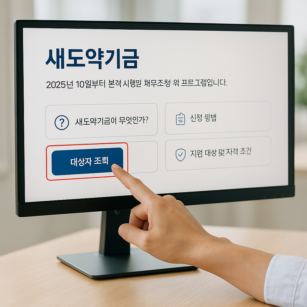 2025 새도약기금 신청방법