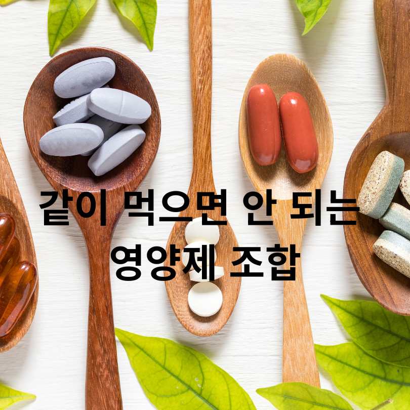 영양제 먹는 순서와 시간
