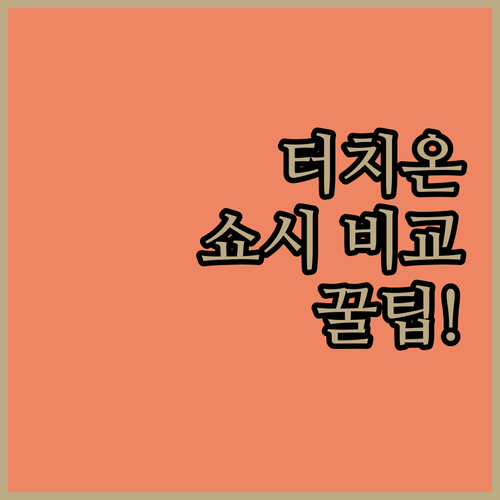 JMW 터치온 오아 슈퍼윈디 쇼시 프..