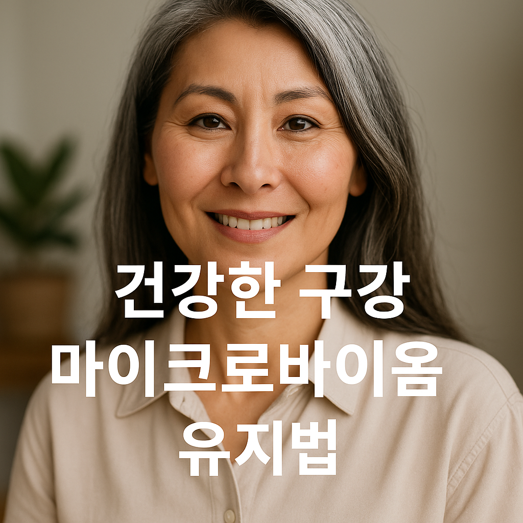 건강한 구강 마이크로바이옴 유지법 관련 사진