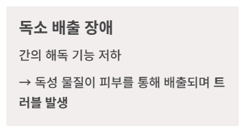 간질환과 피부병 증상의 관계