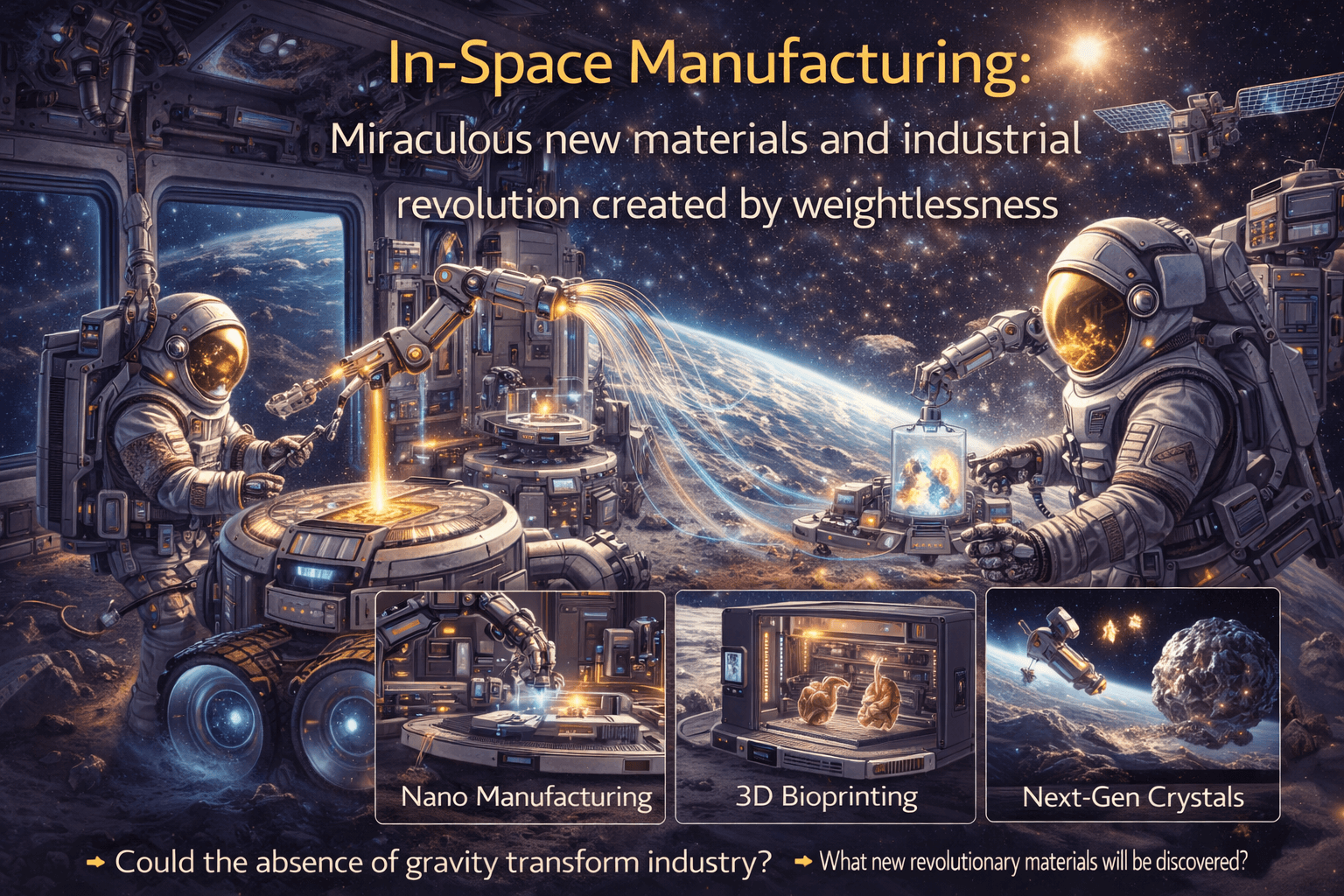 우주 내 제조(In-Space Manufacturing): 무중력이 빚어내는 기적의 신소재와 산업 혁명
