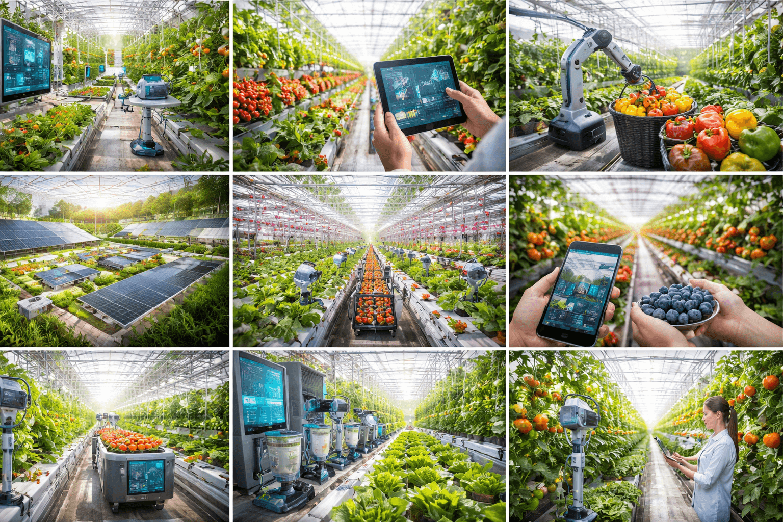 센서와 자동화 장비로 온도와 습도를 관리하는 한국형 스마트팜 온실