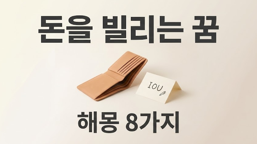 돈을 빌리는 꿈 해몽: 불안&middot;의지&middot;현실 압박 신호 8가지