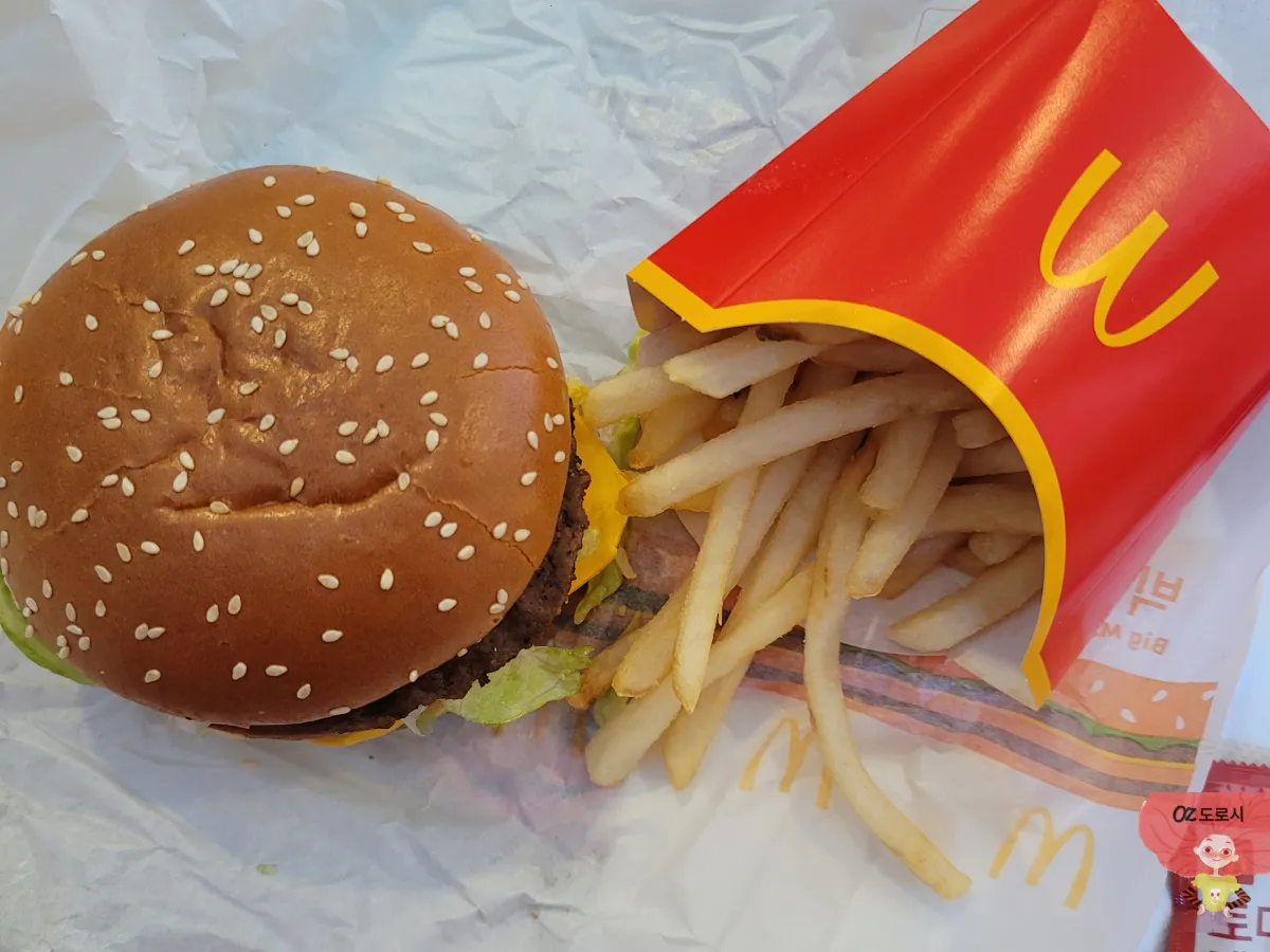 맥도널드-빅맥과-프렌치-후라이드-포테이토