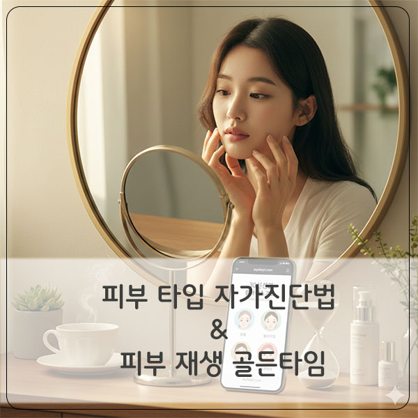 피부 타입 자가진단법 & 피부 재생 골든타임