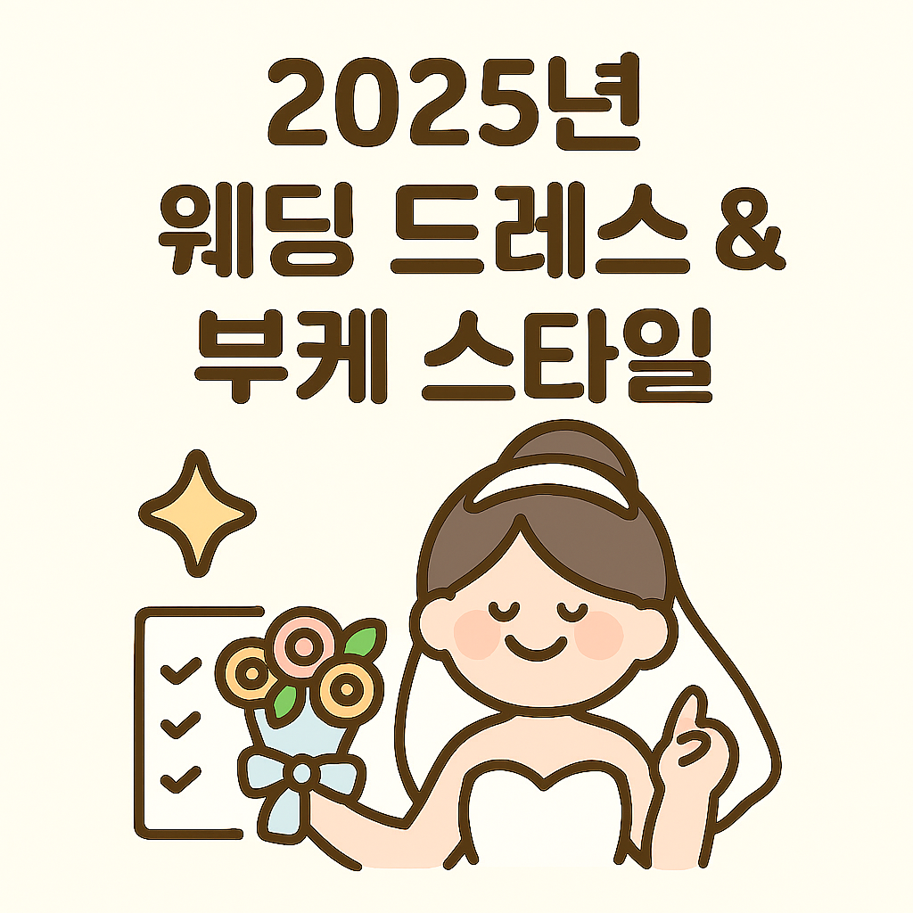 2025년 웨딩 트렌드: 드레스 &amp; 부케 스타일 완벽 분석 가이드