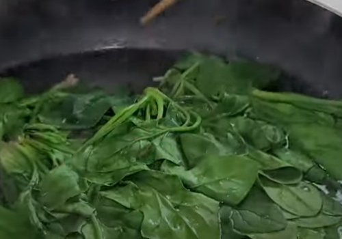 데치는 장면