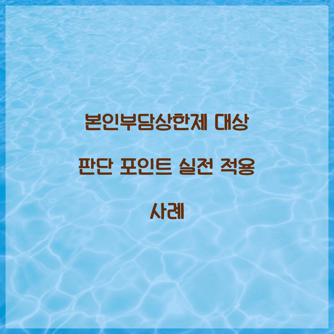 본인부담상한제 대상
