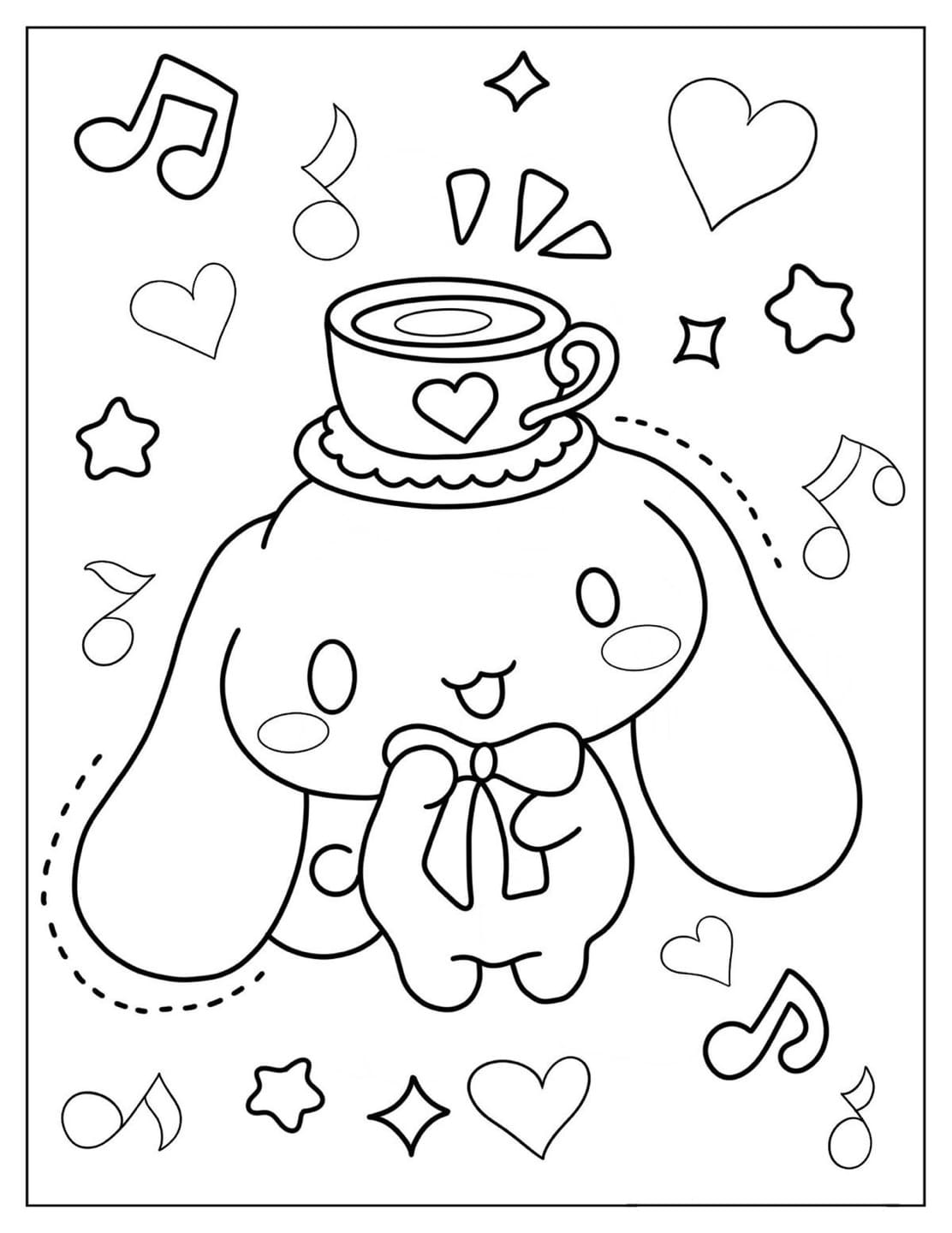 시나모롤 색칠공부 도안