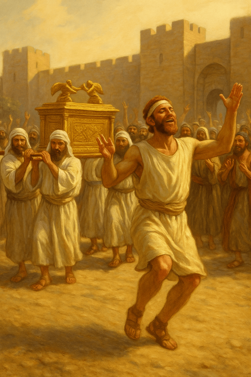 언약궤의 이전을 기뻐하며 춤추는 다윗