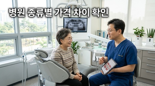 과 병원별 스케일링 가격 차이