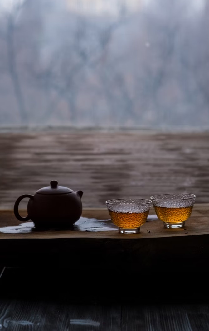 발효차 vs 비발효차 사진