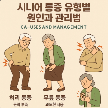 시니어 통증 유형별 원인과 관리법