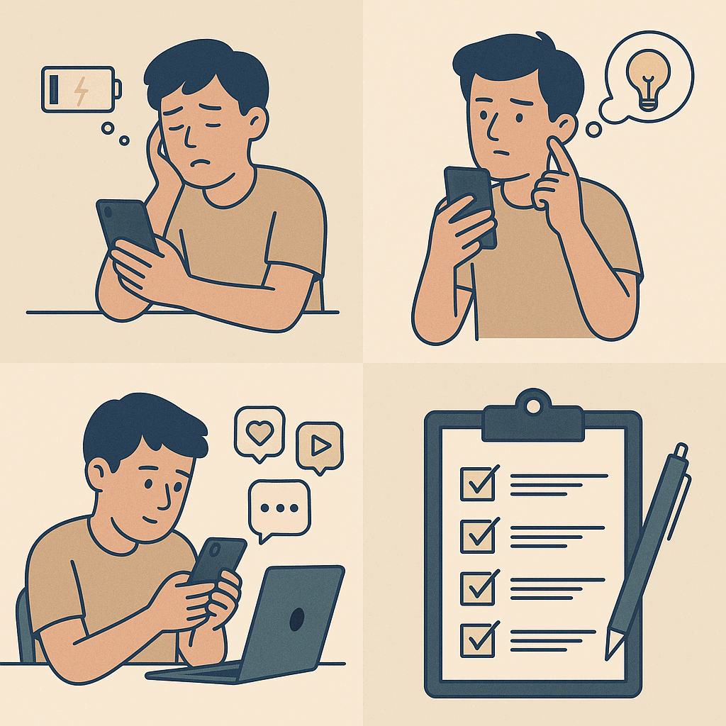 스마트폰이 당신의 삶을 소비하고 있다 – 디지털 소비 점검표