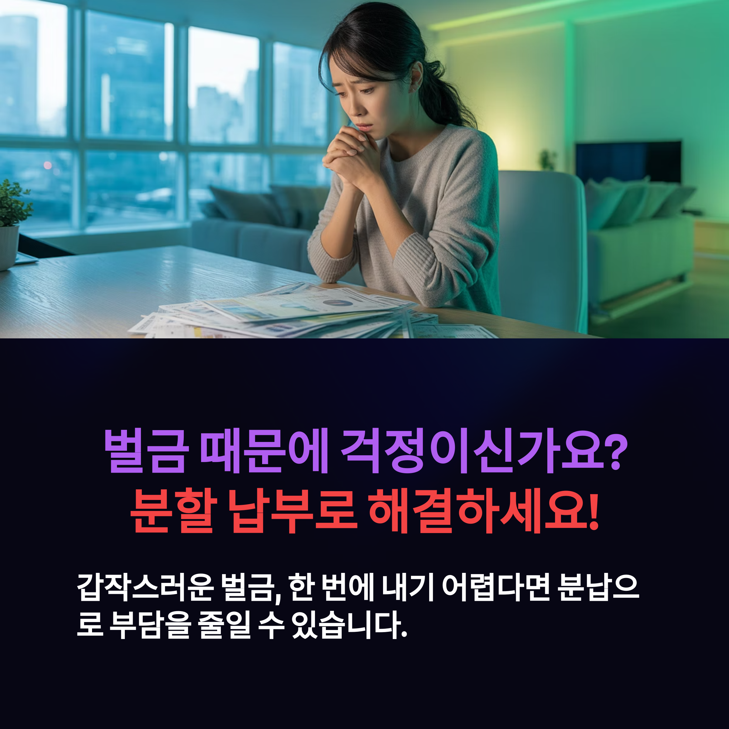 벌금 미납 분납 방법