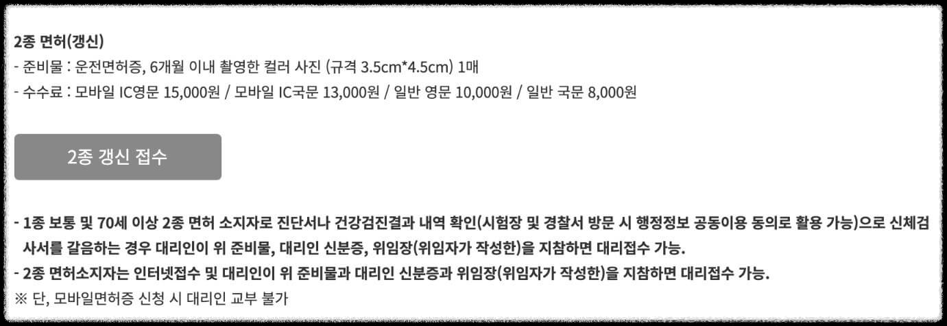 운전면허 갱신