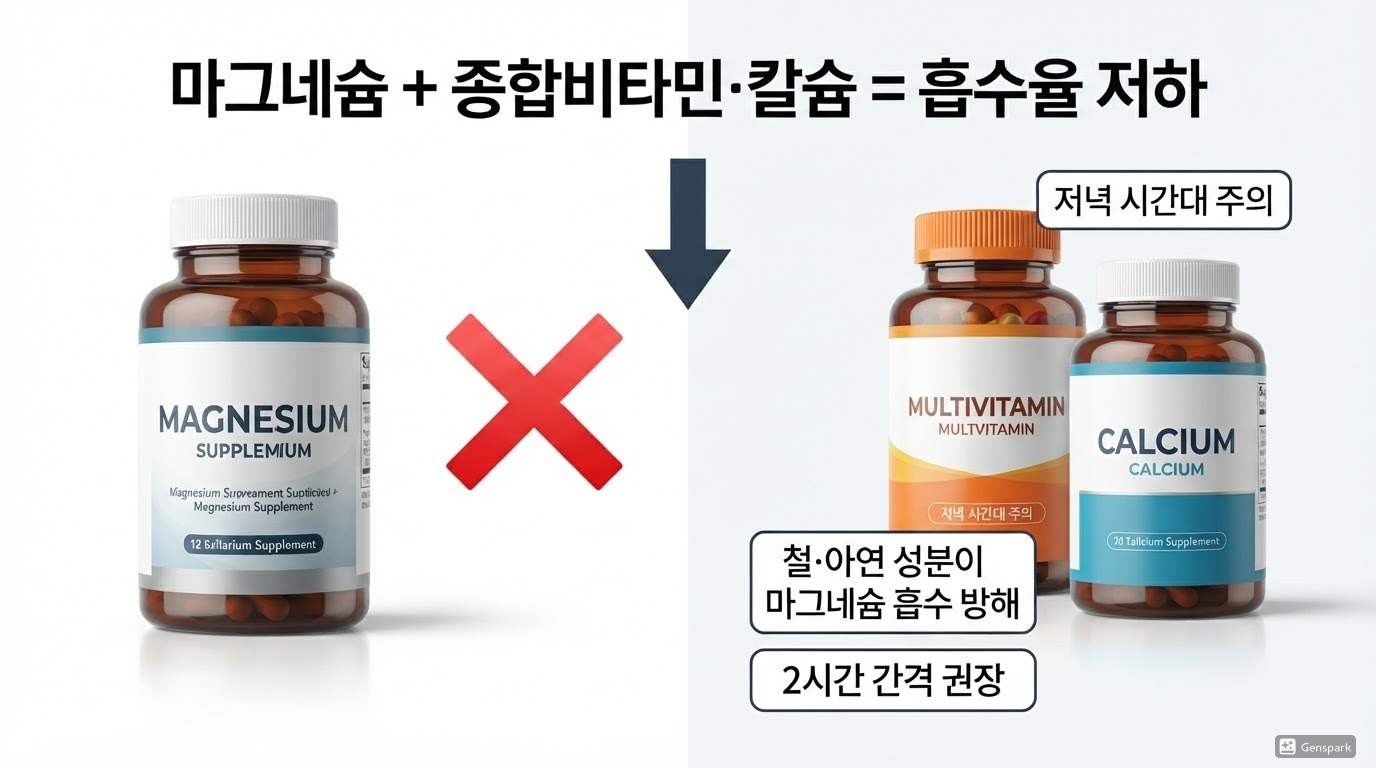 마그네슘과 종합비타민·칼슘, 왜 같이 먹지 말아야 할까?