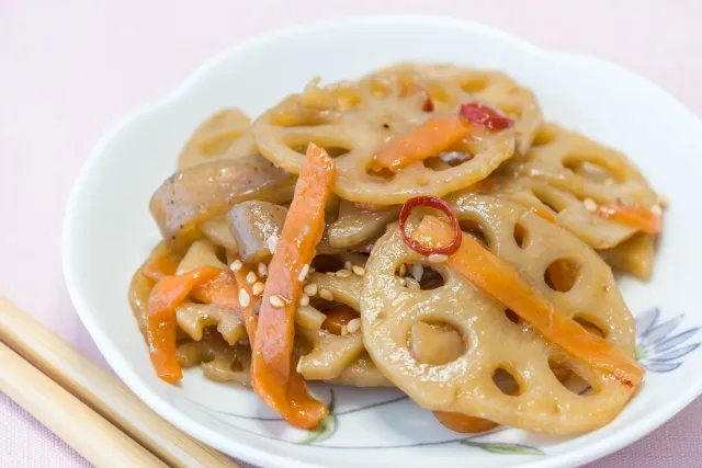 연근 조림 완성