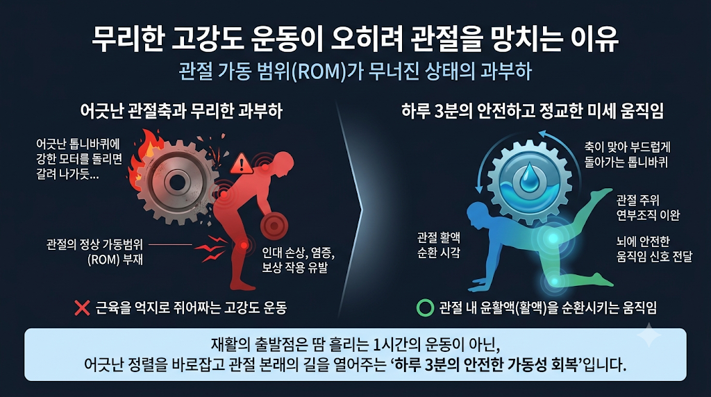 무리한 운동으로 망가지는 관절