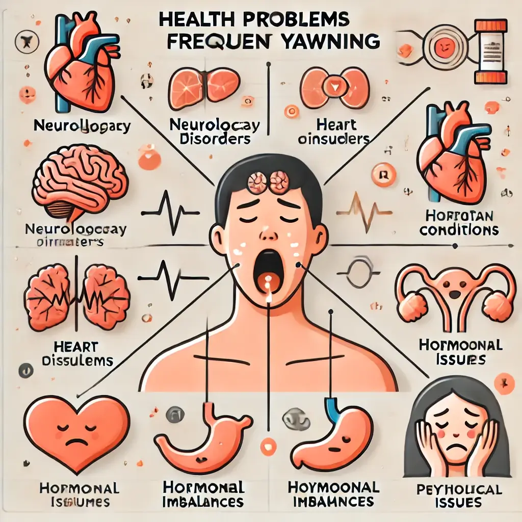 건강 문제로 인한 하품