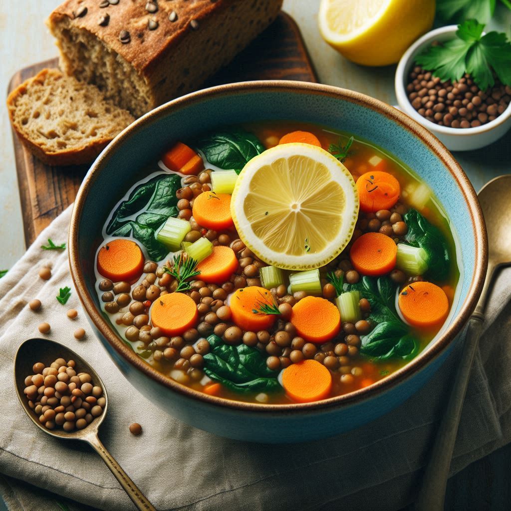 비건 렌틸콩 스프