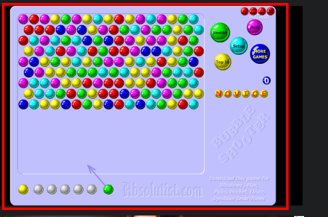 버블슈터 게임하기 홈페이지 소개