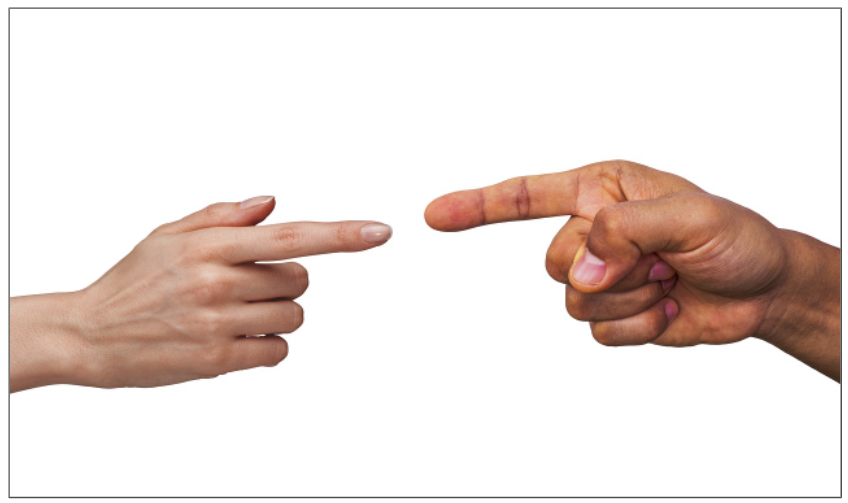 손가락질 하는 이미지