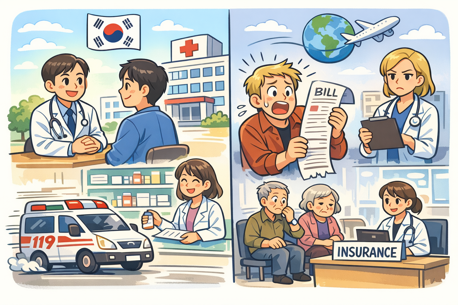 한국 vs 해외 의료 시스템