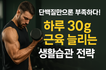 운동을 해도 근육이 안늘 때 - 5가지 조건으로 하루 30g 근육 키우기