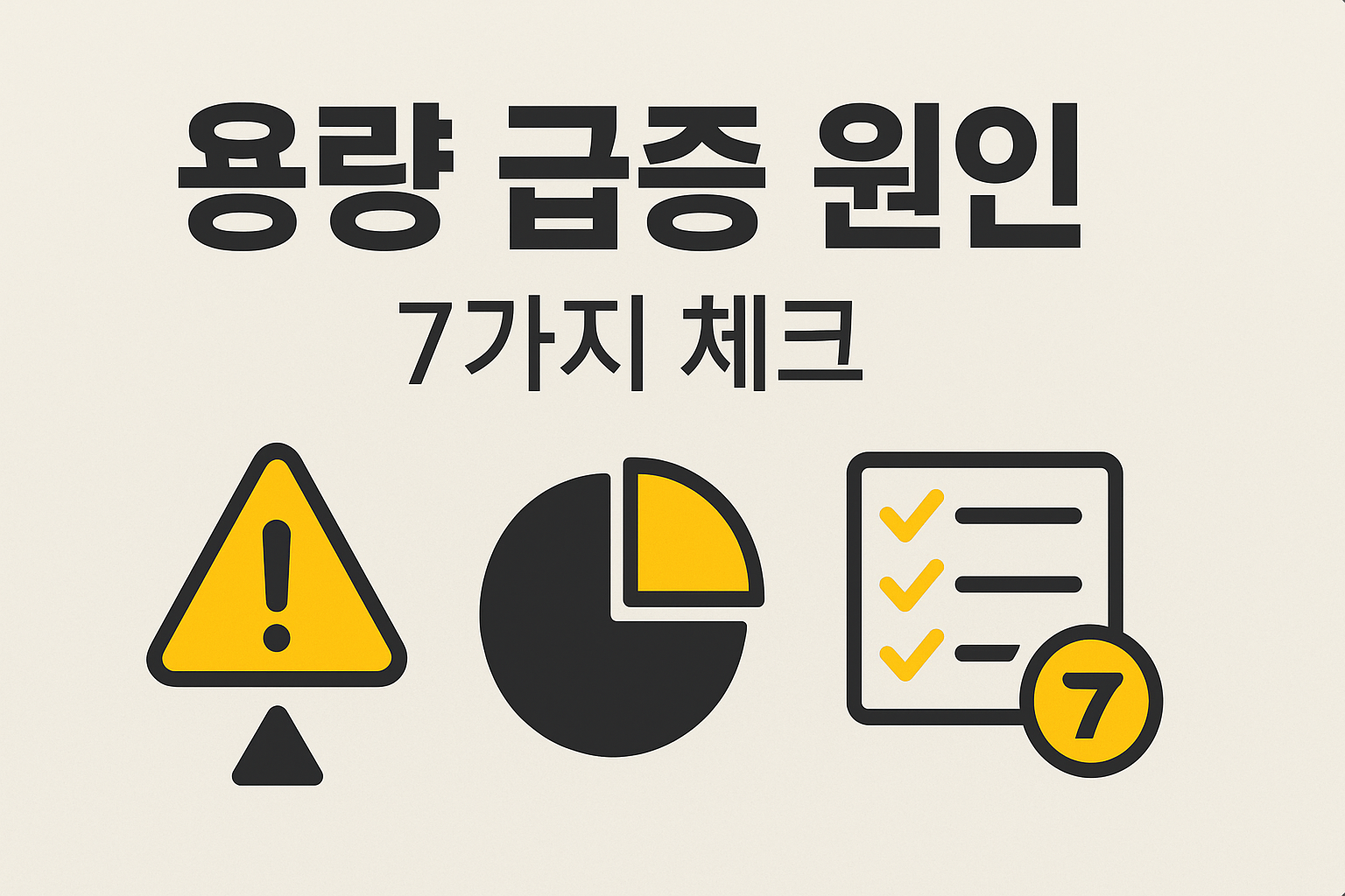 구글 드라이브 용량 급증 원인 7가지와 해결