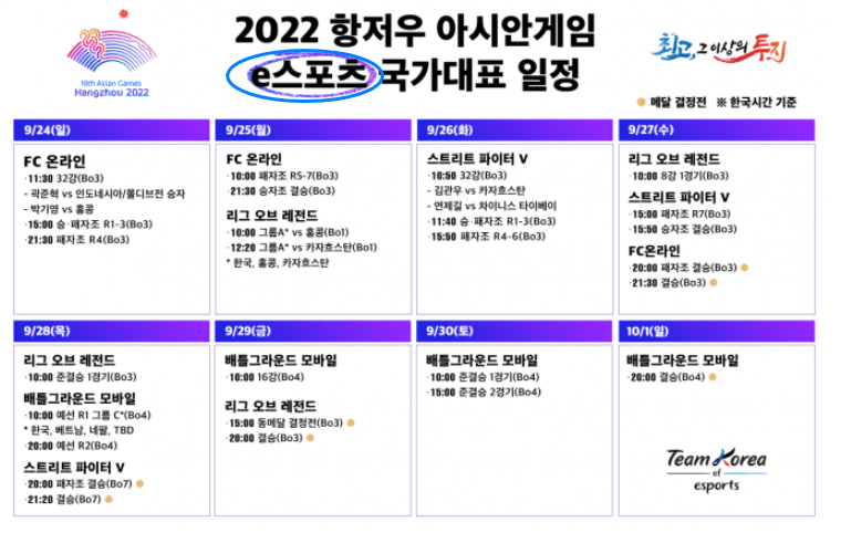 항저우아시안게임대한민국롤4강전